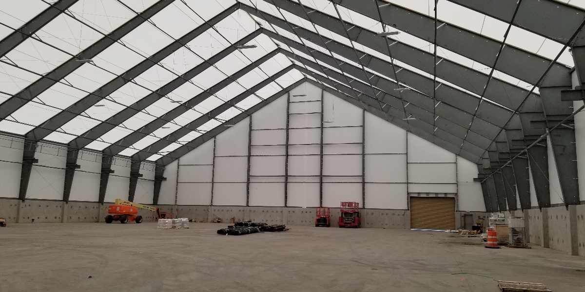 Fabric Storage Building at Portland Yacht Services