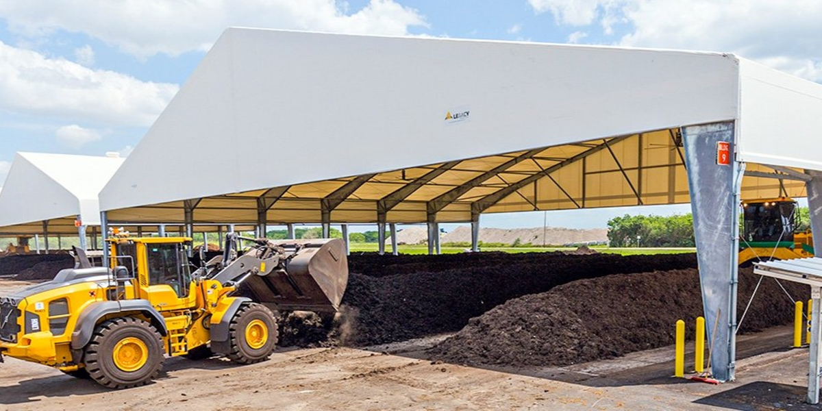 Compost Storage - Municipal - Tension Fabric Building - Legacy Building Solutions