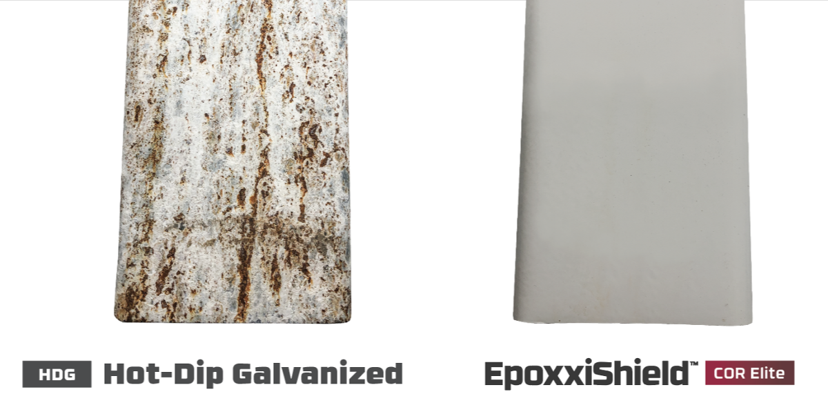 Hot Dipped Galvanized Versus EpoxxiShield™ for Corrosion Protection