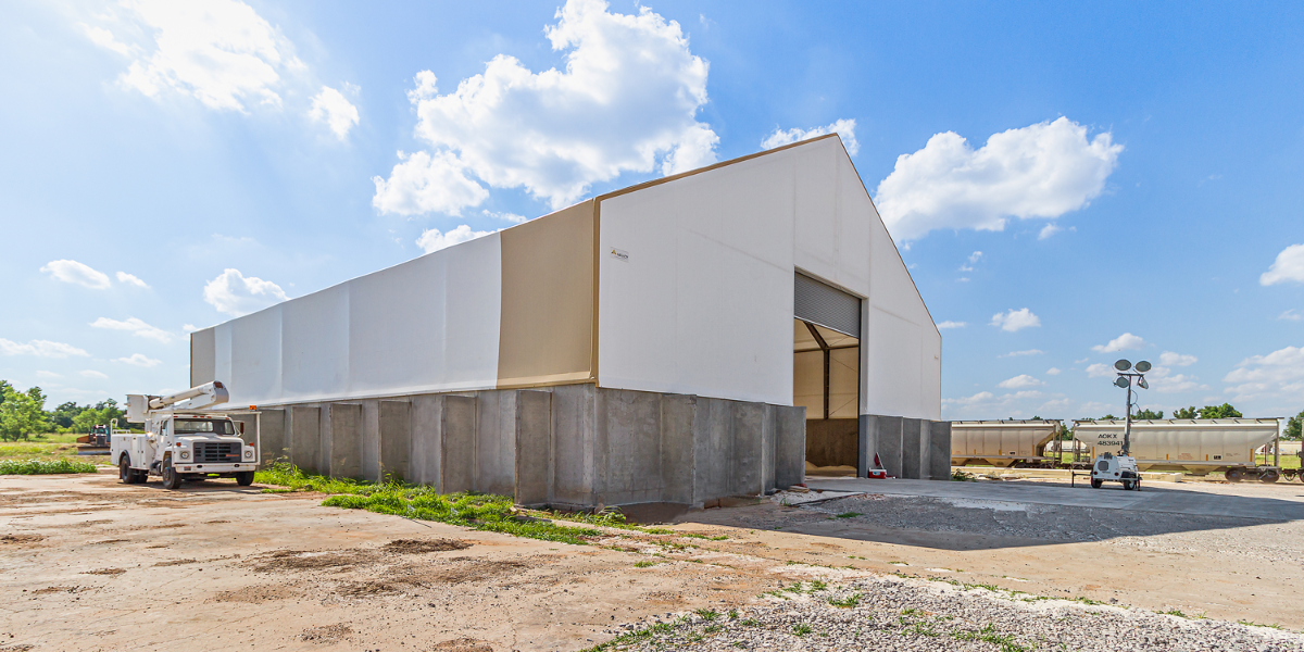 Frac Sand Storage Case Study - Corrosion Resistant Fabric Building