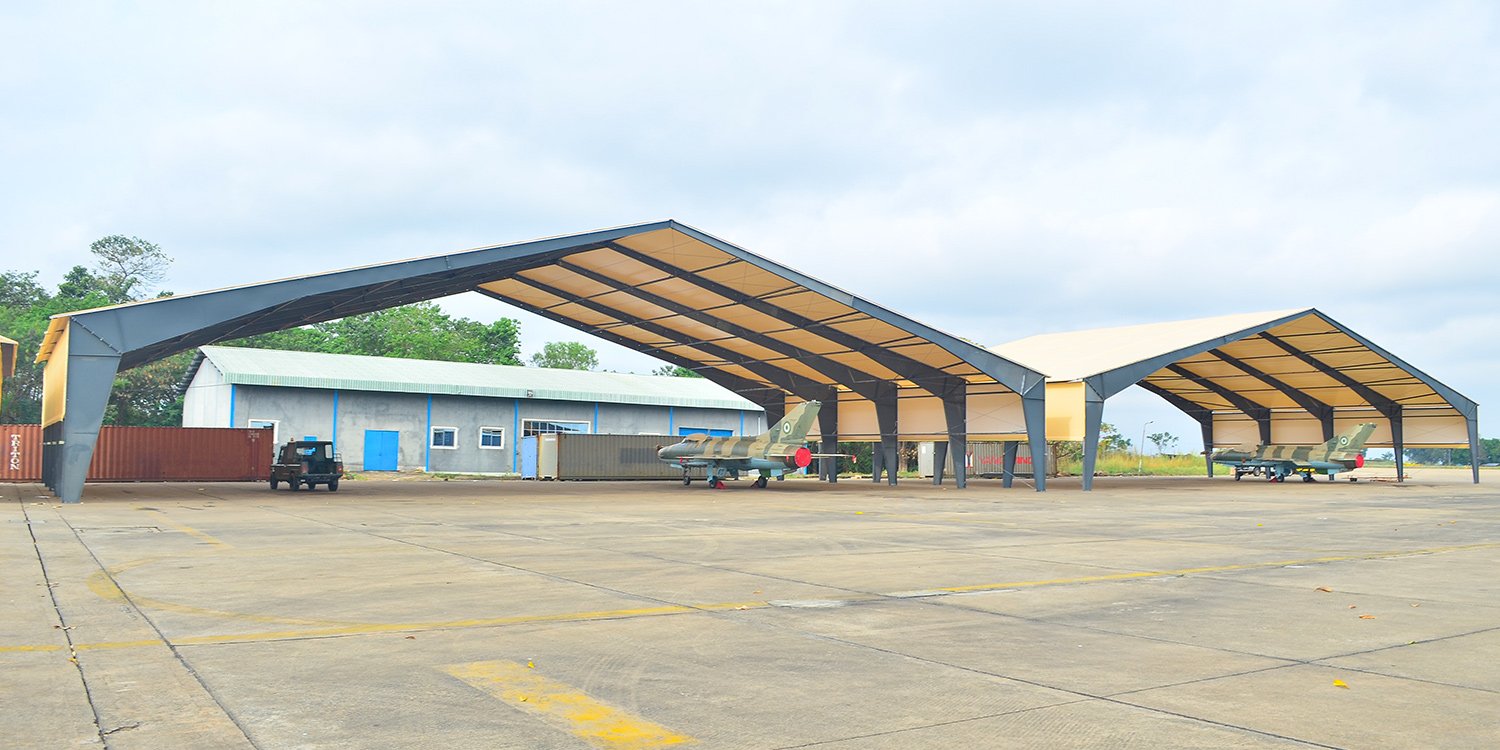 Military Aviation Tension Fabric Hangars and Building