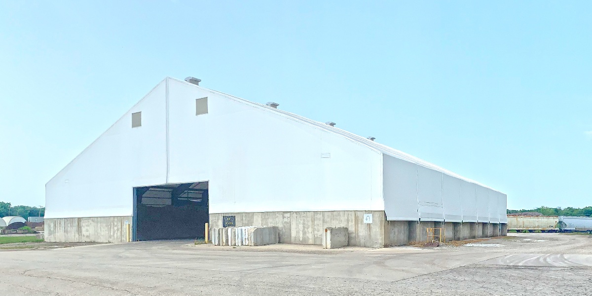 Tension fabric buildings withstand 70 - 100 mph in an inland hurricane
